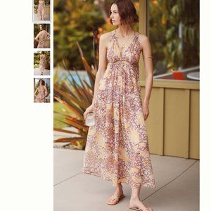 Anthropologie Cutout Maxi Dress